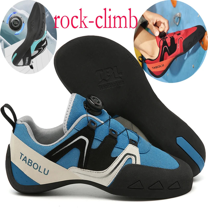 New men's rock climbing, High-quality rotary buckle professional climbing training shoes, Outdoor leisure sports shoes, Hking sh