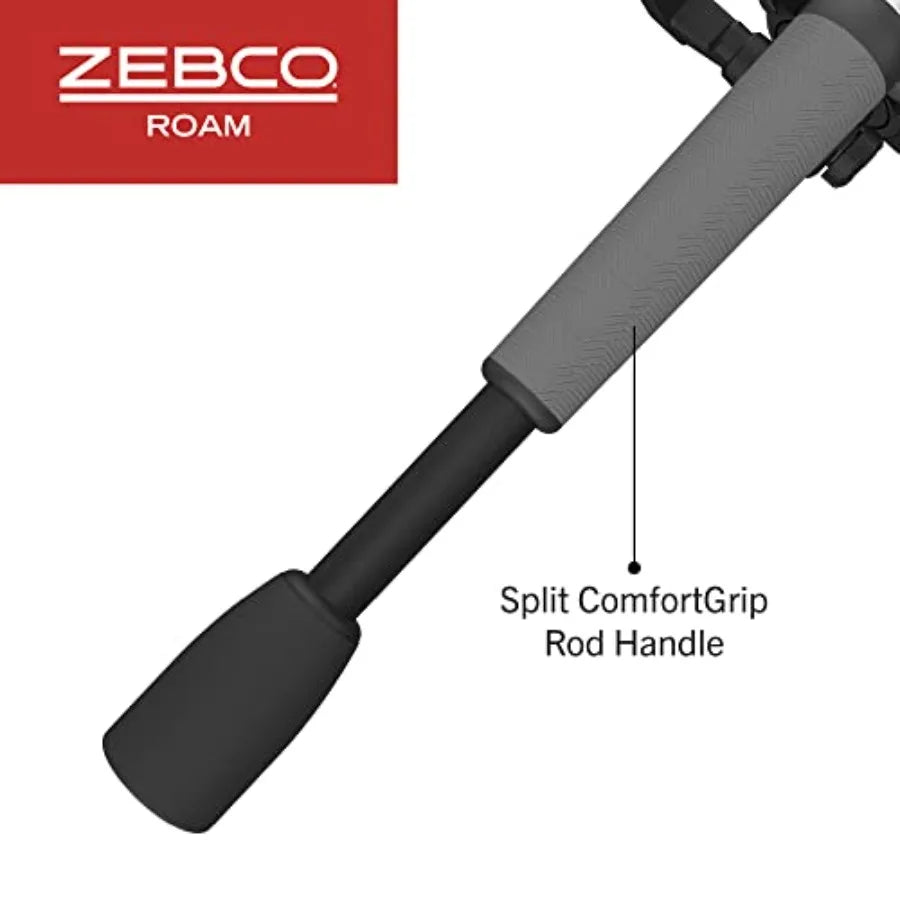 Spinning Reel and Fishing Rod Combo with Split ComfortGrip Rod Handle for Enhanced Control and Precision in Freshwat