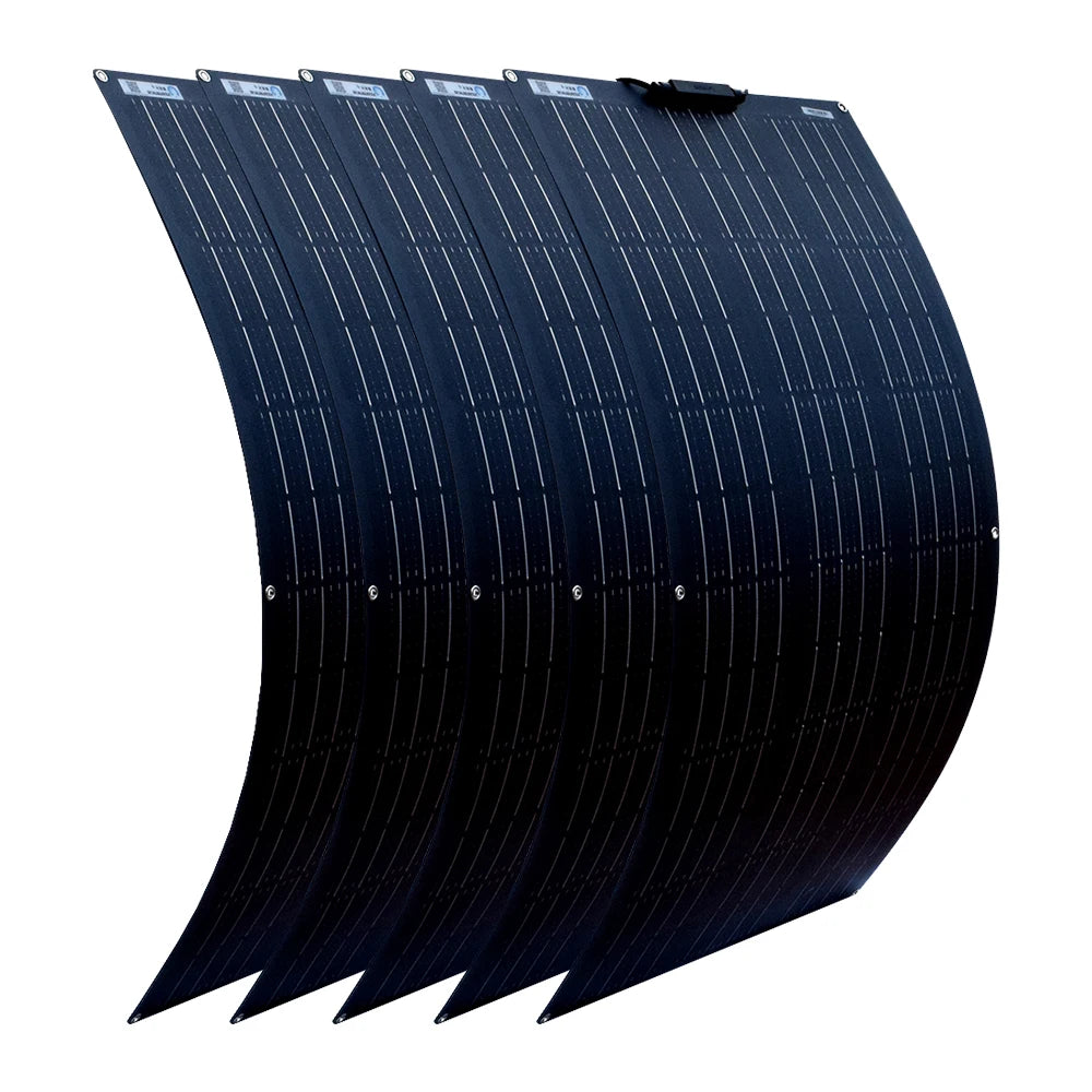 1000w Flexible solar panel 12v 24v panel solar 200W 100w 500W monocrystalline battery charger for rv electric car camping yacht